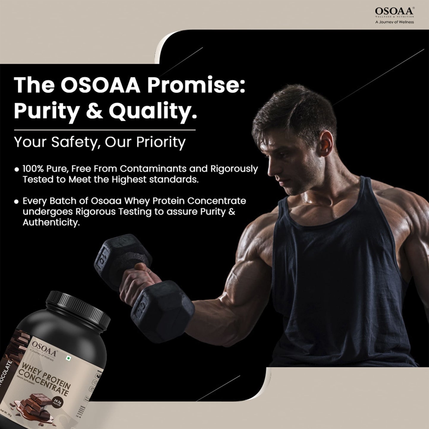 Osoaa Whey Protein Concentrate – 24.3g Protein