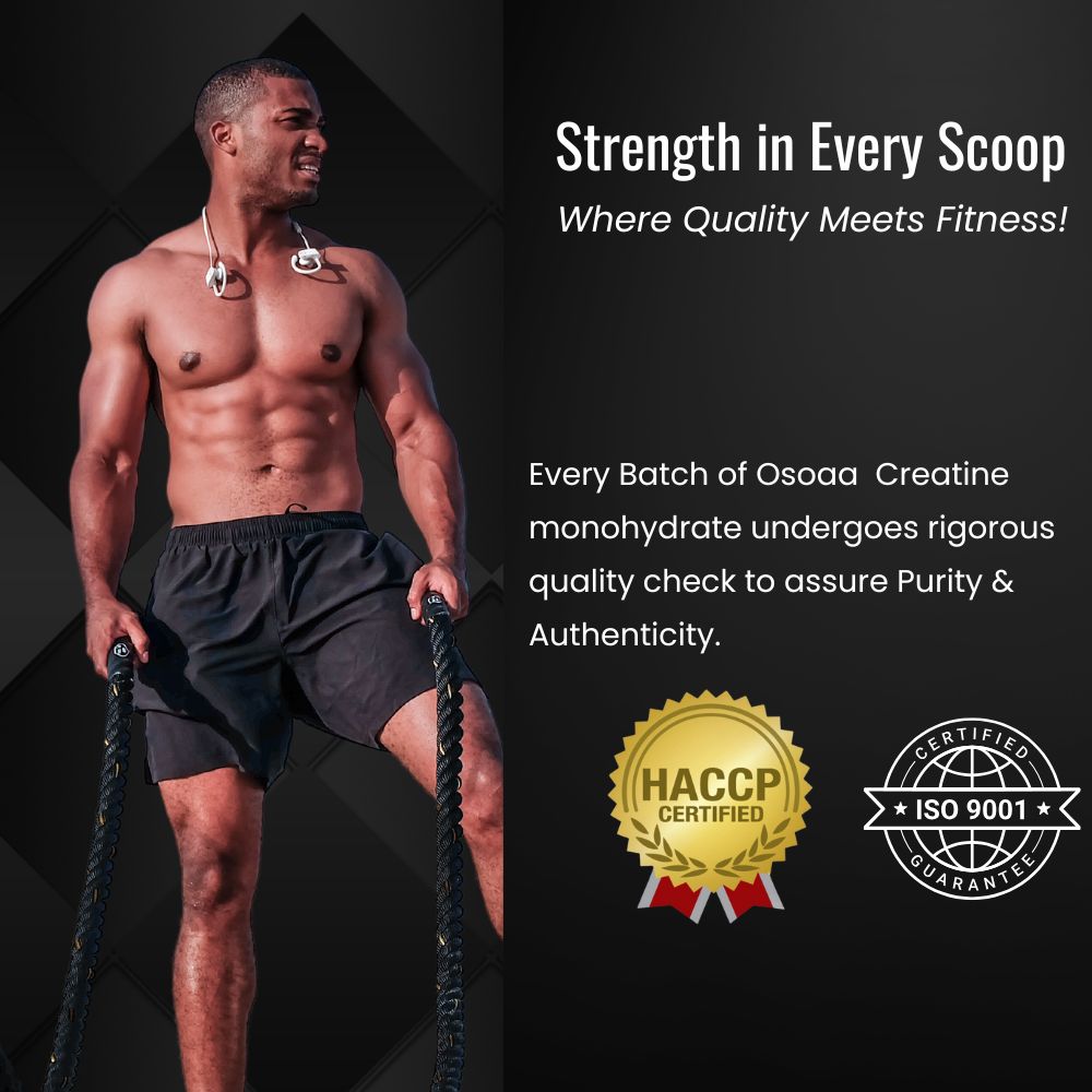 Slide showcasing the lab test results for Creatine, highlighting its purity, absence of contaminants, and quality assurance. The test confirms that creatine is 100% pure creatine monohydrate with no additives, fillers, or impurities, ensuring superior quality and safety.