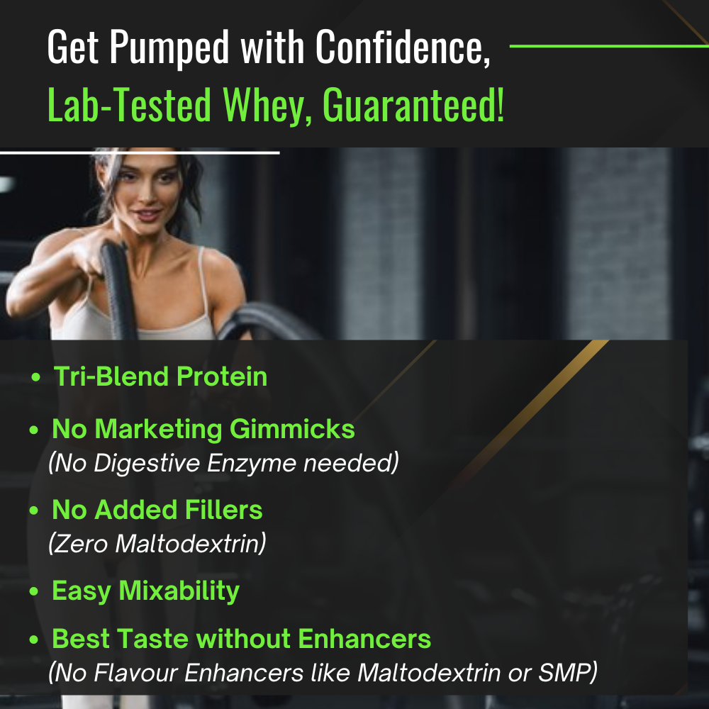 Lab-tested OSOAA Whey Matrix Hydro Whey with tri-blend protein, no fillers, easy mixability, and no artificial enhancers for clean nutrition.