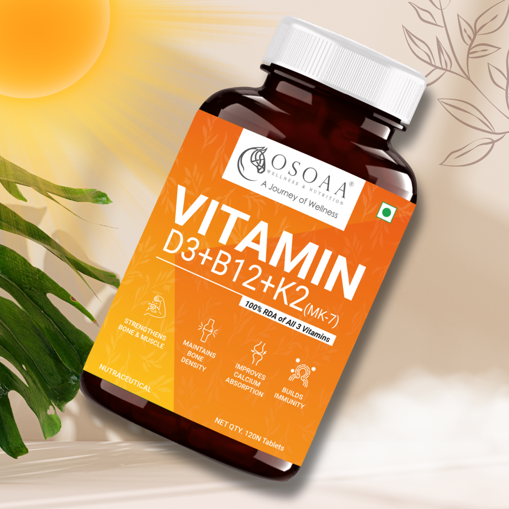 "Front view of Vitamin D supplement bottle displayed on the homepage. Sleek packaging highlights key benefits such as immune support, bone health, and improved calcium absorption. Features branding and clean, minimal design suitable for daily wellness.