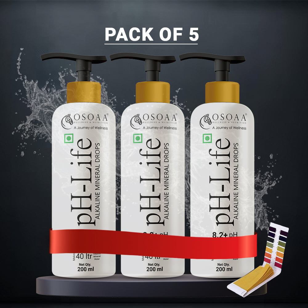 OSOAA pH-Life Alkaline Water Drops in a 200ml bottle to support pH balance, hydration, and overall wellness.