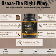 Load image into Gallery viewer, OSOAA Whey Matrix Hydro Whey - 24g Protein (Tri-Blend)
