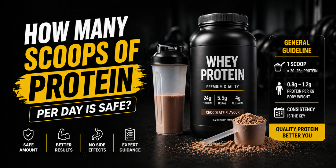 How many scoops of protein per day is safe?