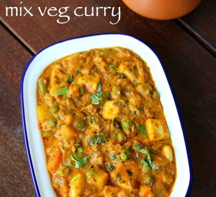 Mix Veg Curry with Whey Protein
