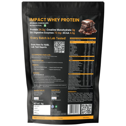 OSOAA Impact Whey Protein (Trustified)- 24.2g Protein with 3g Creatine