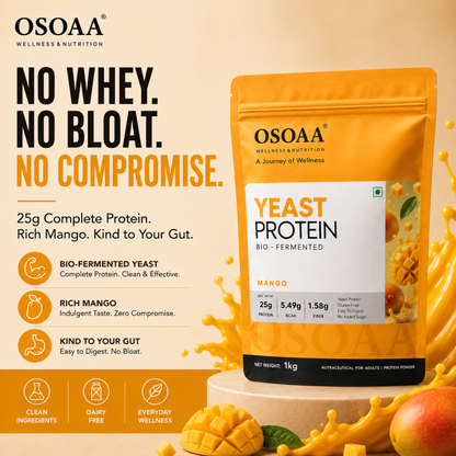 OSOAA Yeast Protein (Bio-Fermented) – 25g Protein | Vegan Plant Protein | 1kg