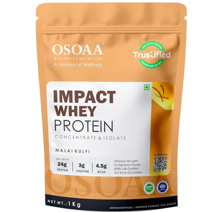 OSOAA Impact Whey Protein (Trustified)- 24.2g Protein with 3g Creatine