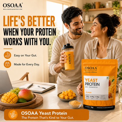 OSOAA Yeast Protein (Bio-Fermented) – 25g Protein | Vegan Plant Protein | 1kg