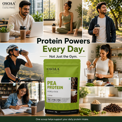 OSOAA Pea Protein Hydrolysate Coffee | 26g Protein | No Added Sugar | 1kg