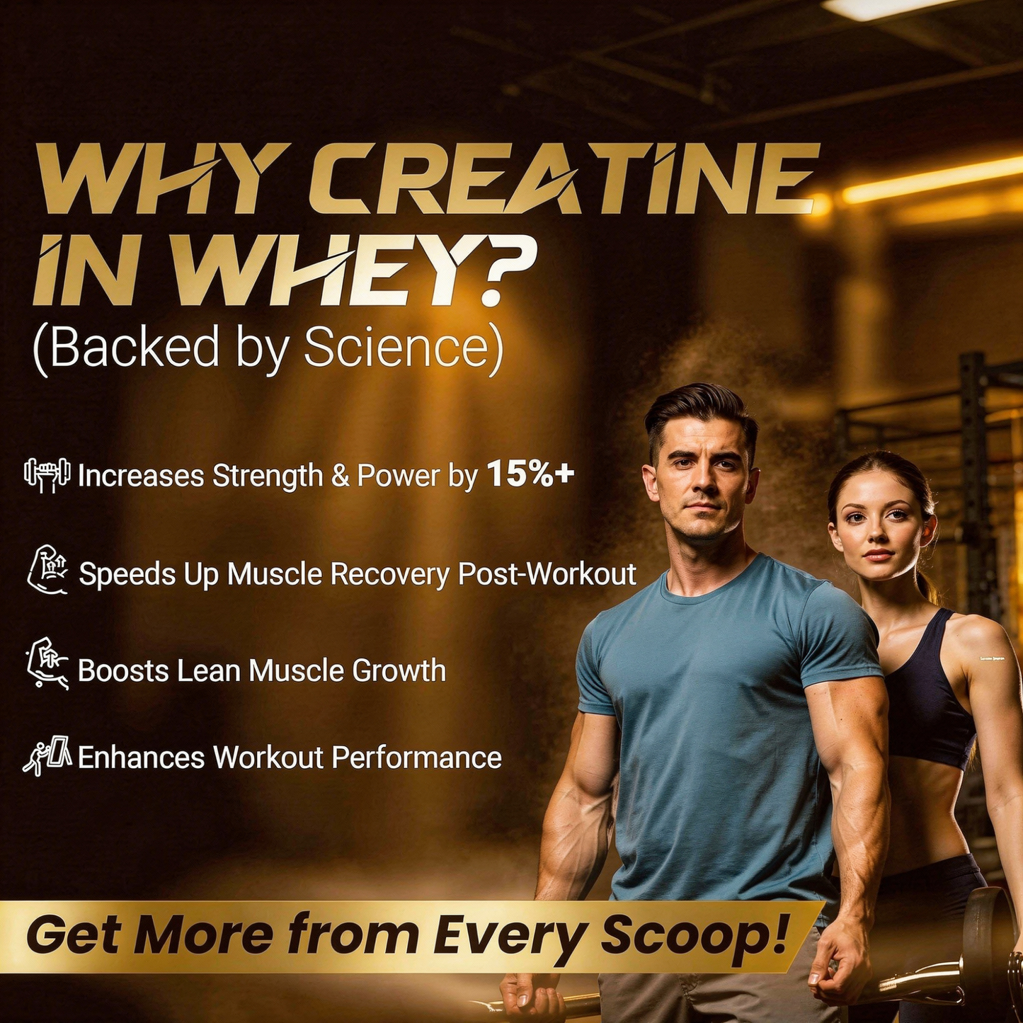 OSOAA Impact Whey Protein (Trustified)- 24.2g Protein with 3g Creatine