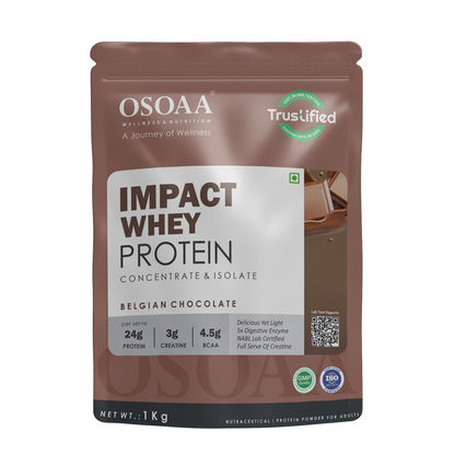 OSOAA Impact Whey Protein (Trustified)- 24.2g Protein with 3g Creatine
