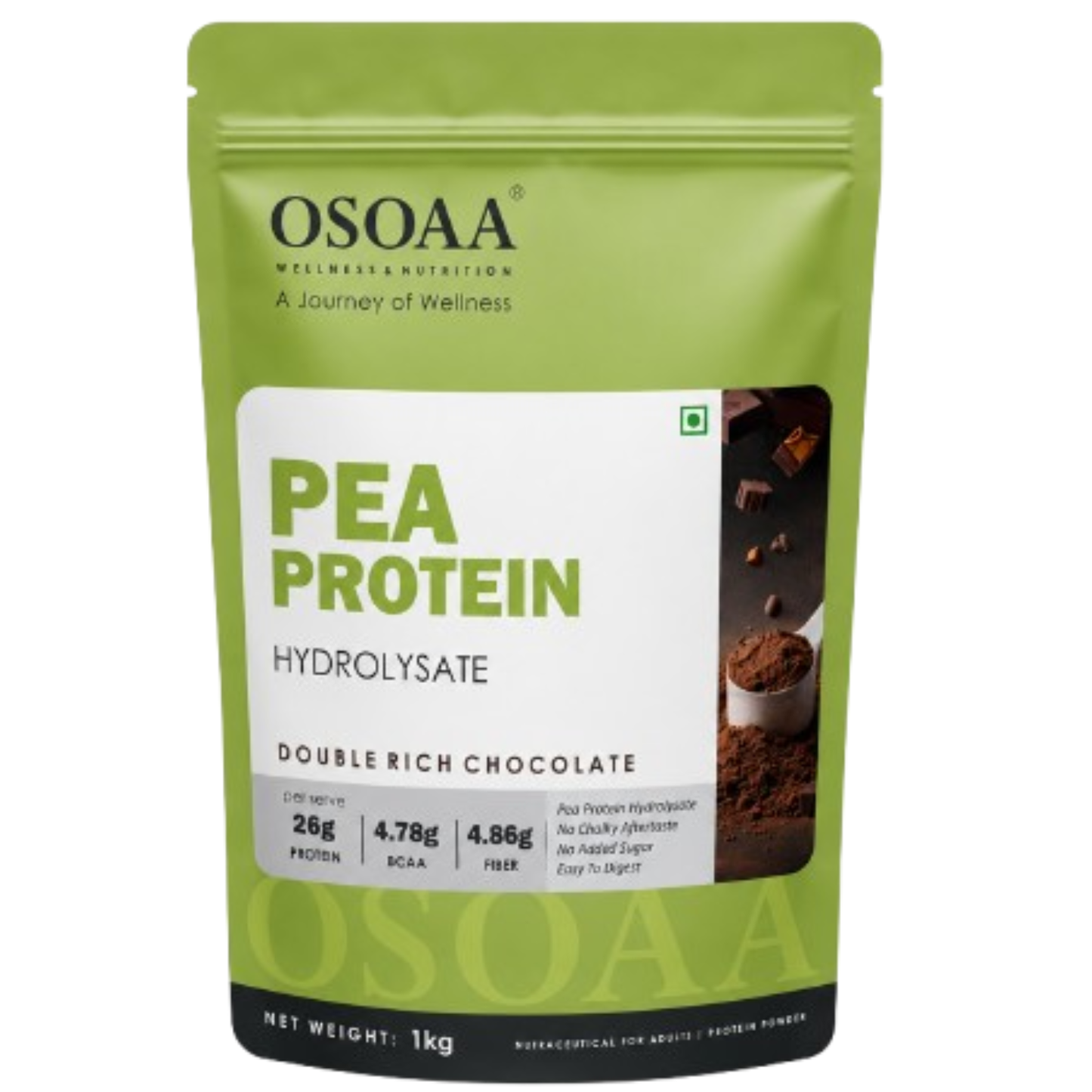 OSOAA Pea Protein Hydrolysate Coffee | 26g Protein | No Added Sugar | 1kg