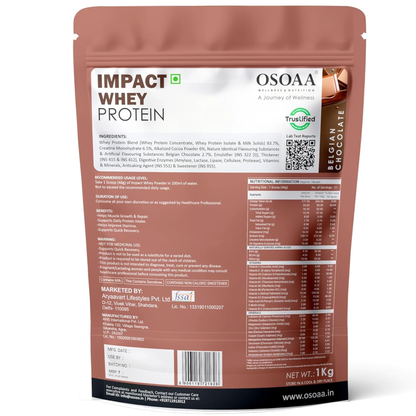 OSOAA Impact Whey Protein (Trustified)- 24.2g Protein with 3g Creatine
