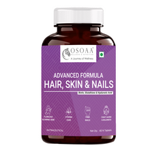 Load image into Gallery viewer, OSOAA Advanced Formula Hair, Skin &amp; Nails with Biotin - 60 Tabs || Vitamin D3+K2+B12 100% RDA - 120 Tabs
