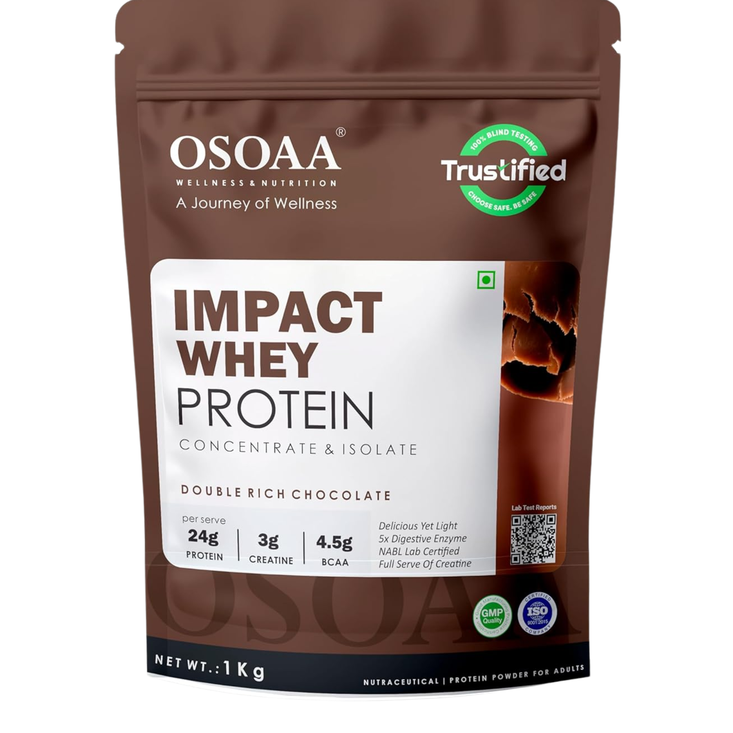 OSOAA Impact Whey Protein (Trustified)- 24.2g Protein with 3g Creatine