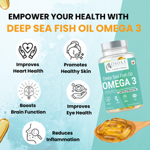 Load image into Gallery viewer, OSOAA Omega 3 Fish Oil 1000mg - 60 Capsules
