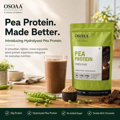 OSOAA Pea Protein Hydrolysate Coffee | 26g Protein | No Added Sugar | 1kg