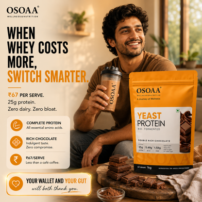 OSOAA Yeast Protein (Bio-Fermented) – 25g Protein | Vegan Plant Protein | 1kg