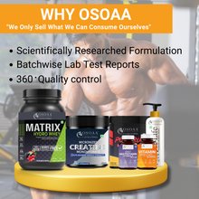 Load image into Gallery viewer, OSOAA BCAA 2:1:1 with Taurine, Glutamine &amp; Citrulline 250gm | Instant Hydration &amp; Energy with Electrolytes | Workout Supplement for Men &amp; Women (3 Flavors)

