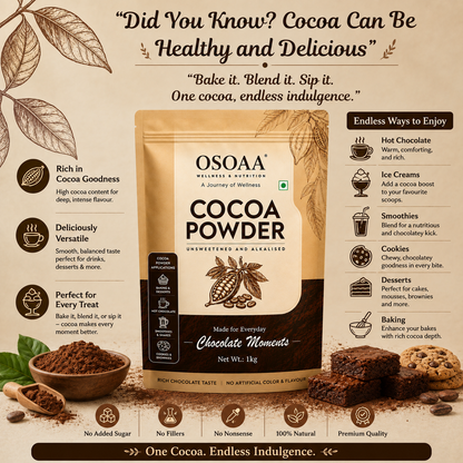 OSOAA Pure Unsweetened Cocoa Powder