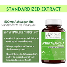 Load image into Gallery viewer, OSOAA Vitamin D3 K2 (MK7) B12 || Ashwagandha with 5% Withanolides 1000mg || Daily Multivitamin with 200mg Omega 3
