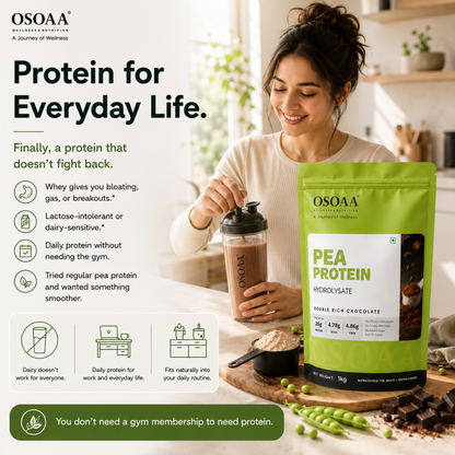 OSOAA Pea Protein Hydrolysate Coffee | 26g Protein | No Added Sugar | 1kg