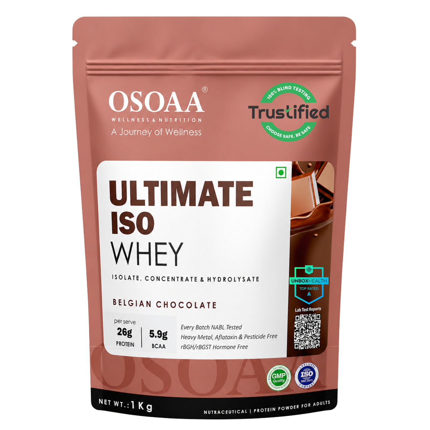 OSOAA Ultimate ISO Whey Protein- 26.1g Protein