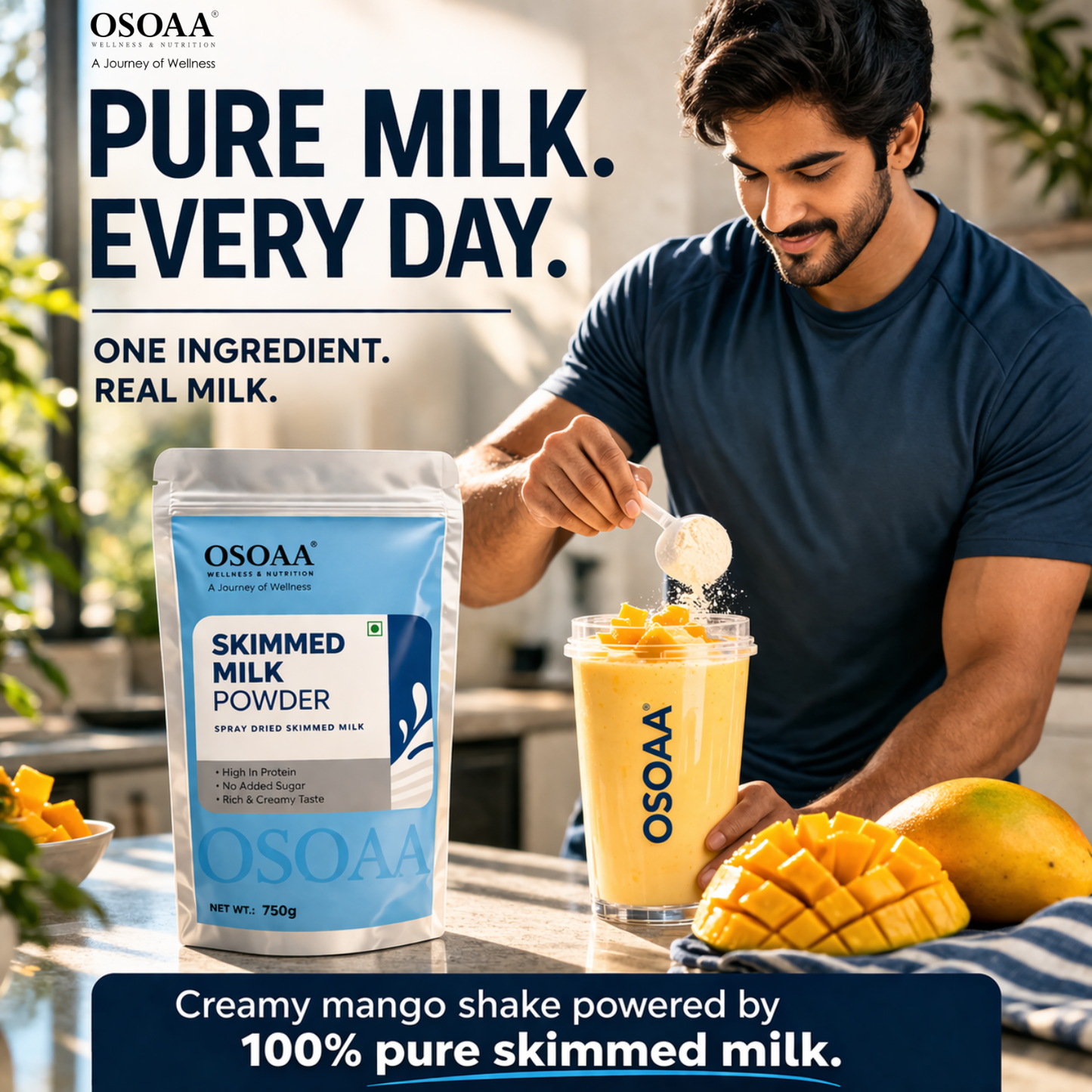OSOAA Skimmed Milk Powder, 750g