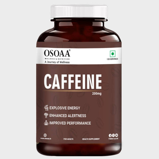 200mg caffeine tablets bottle front view