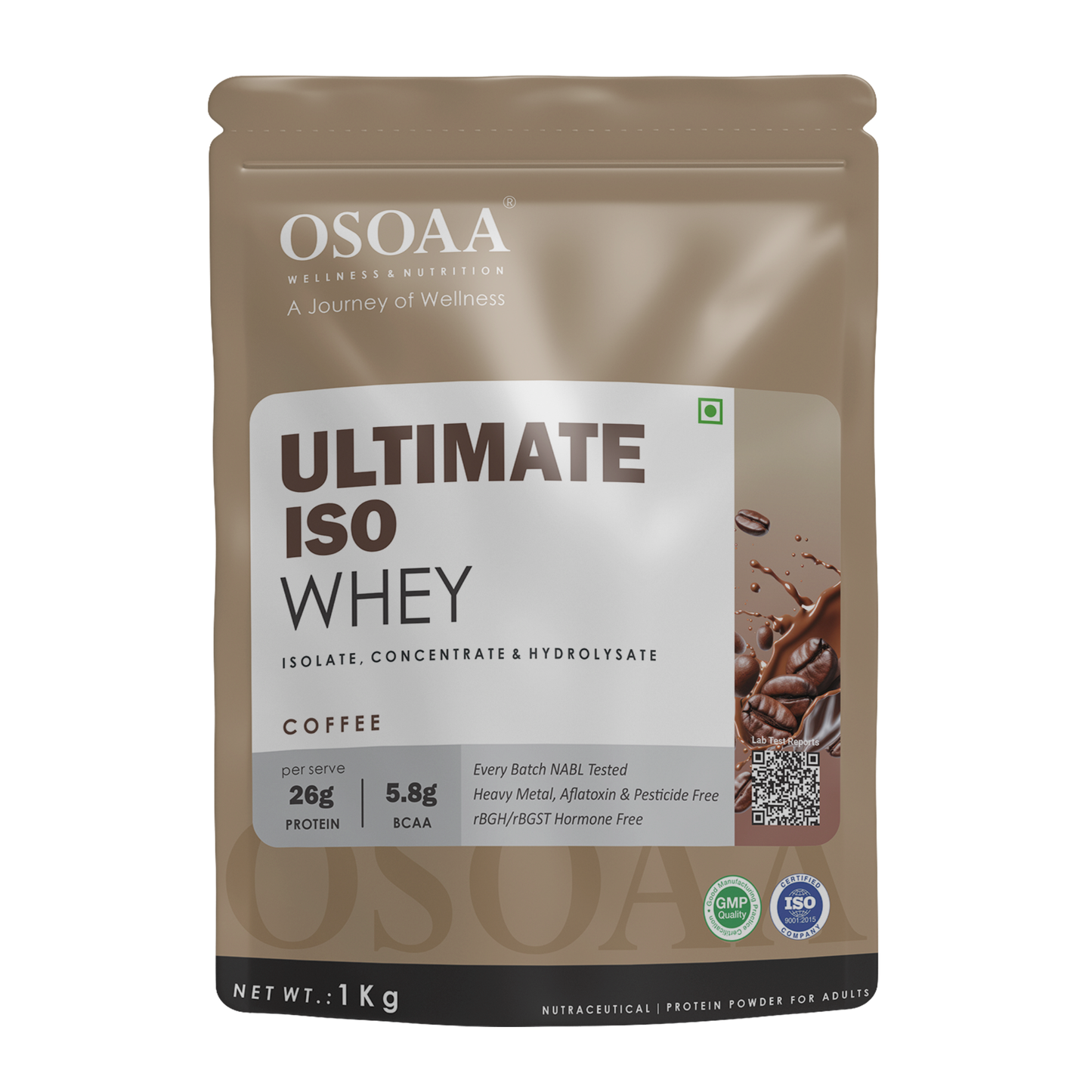 OSOAA Ultimate ISO Whey Protein- 26.1g Protein