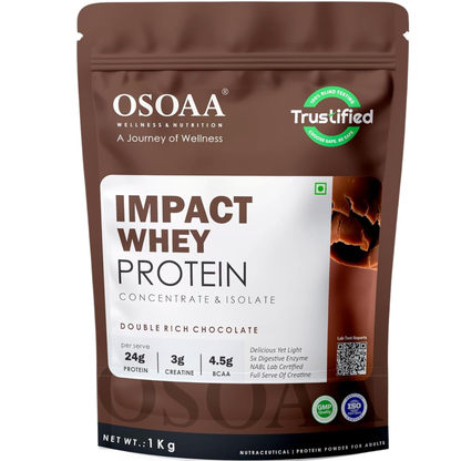 OSOAA Impact Whey Protein (Trustified)- 24.2g Protein with 3g Creatine
