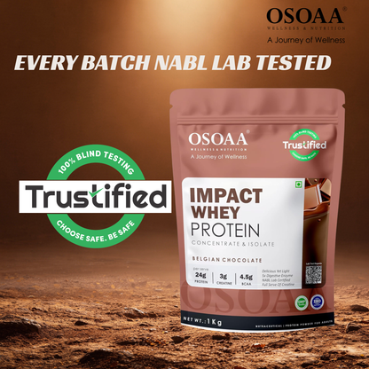 OSOAA Impact Whey Protein (Trustified)- 24.2g Protein with 3g Creatine