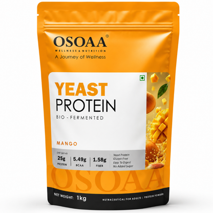 OSOAA Yeast Protein (Bio-Fermented) – 25g Protein | Vegan Plant Protein | 1kg