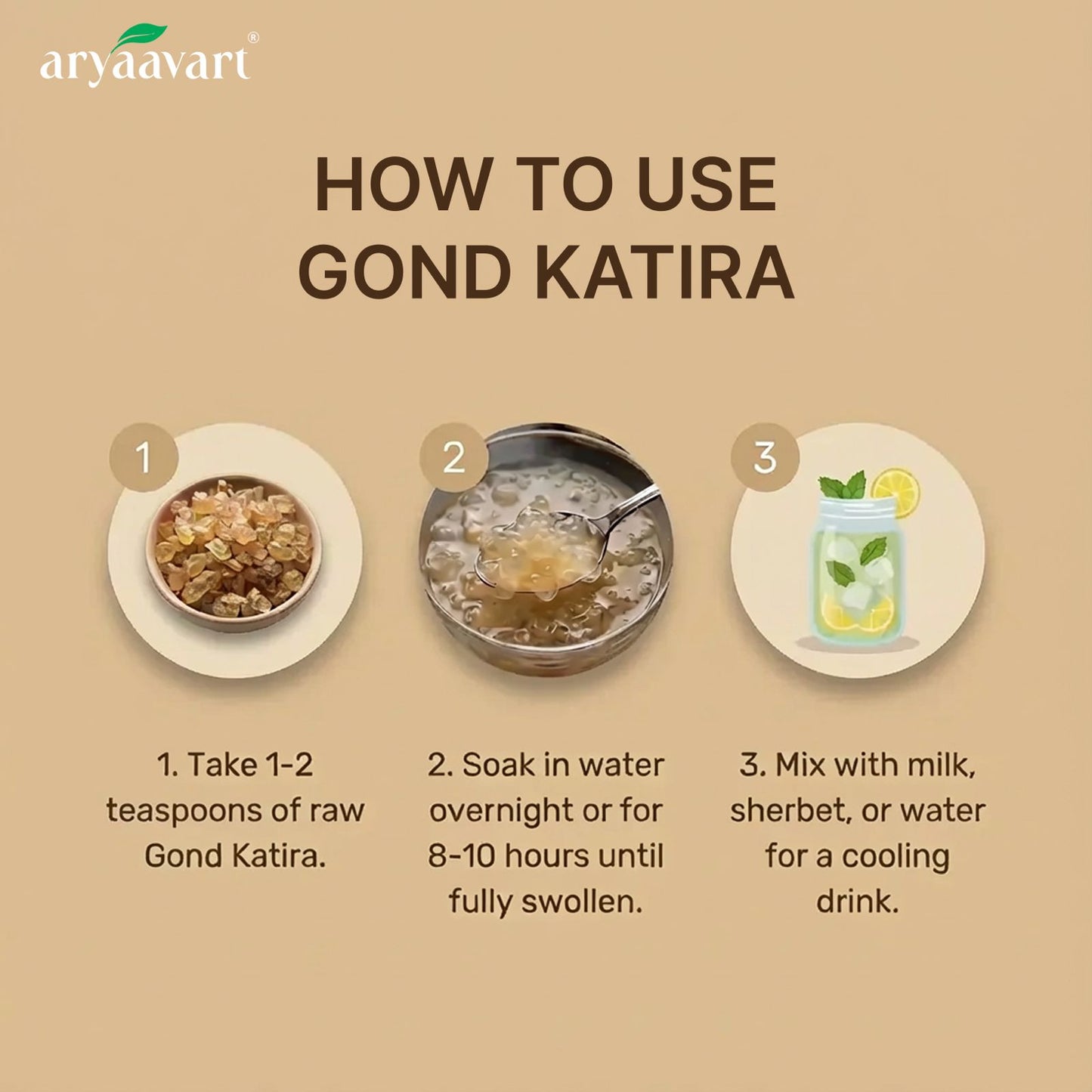 Aryaavart Gond Katira Pure (Edible Gum) - 200 grams