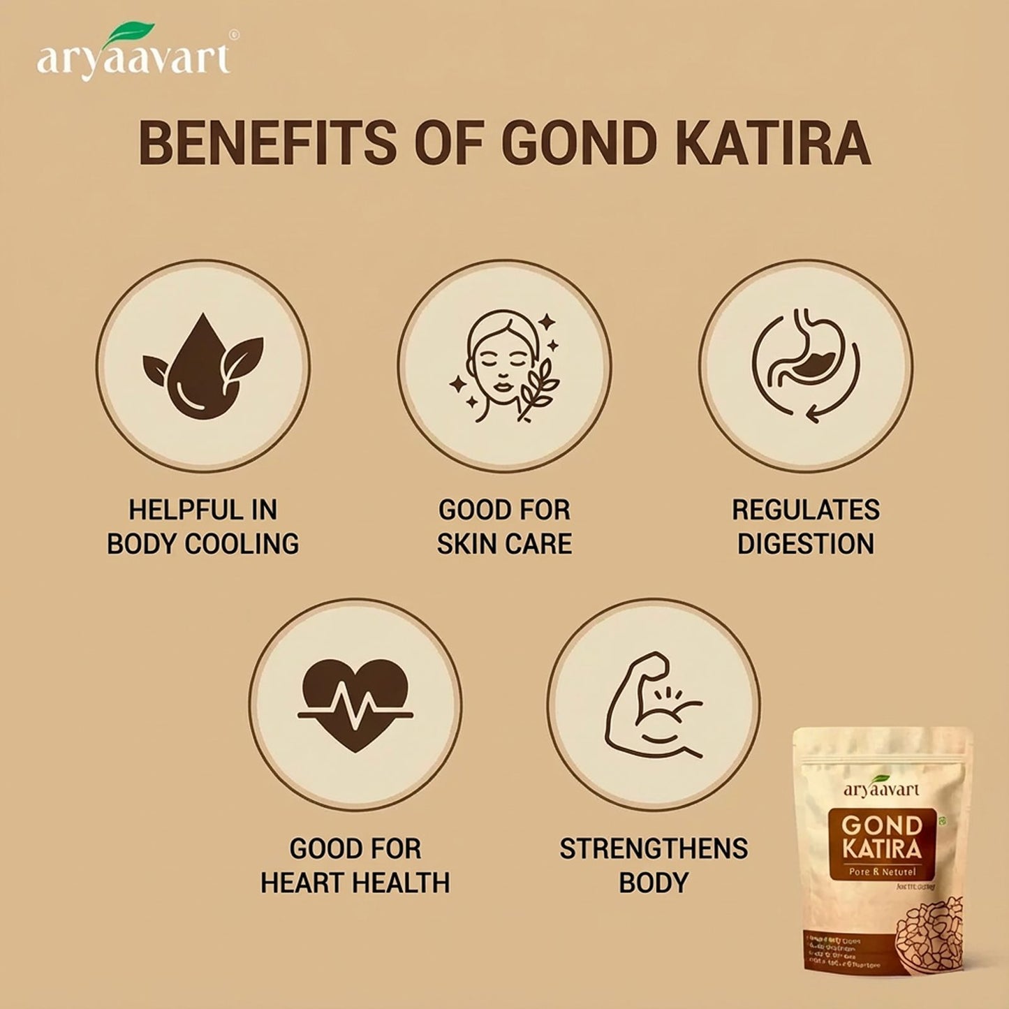 Aryaavart Gond Katira Pure (Edible Gum) - 200 grams