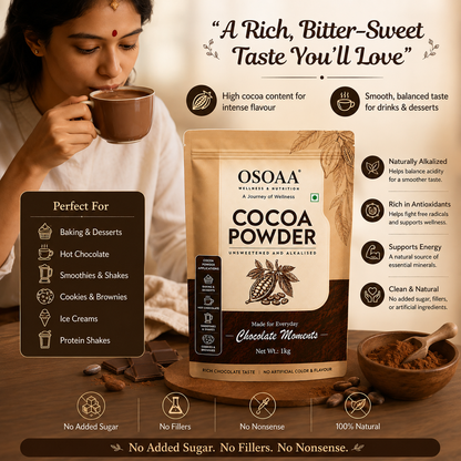 OSOAA Pure Unsweetened Cocoa Powder