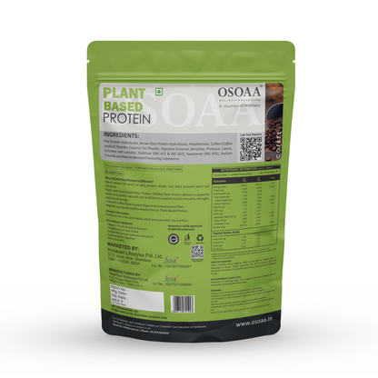 OSOAA Plant Protein Powder | High Protein | Vegan | Easy to Digest | No Added Sugar | 1kg