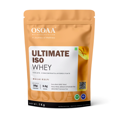 OSOAA Ultimate ISO Whey Protein- 26.1g Protein