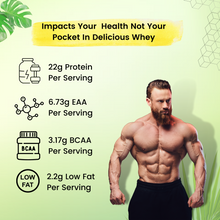 Load image into Gallery viewer, OSOAA Impact Whey Protein (4 lbs | 1.81 kg) | Whey Concentrate &amp; Isolate Blend with BCAA &amp; Glutamine | 22g Protein [36 Serving] (2 Flavors)
