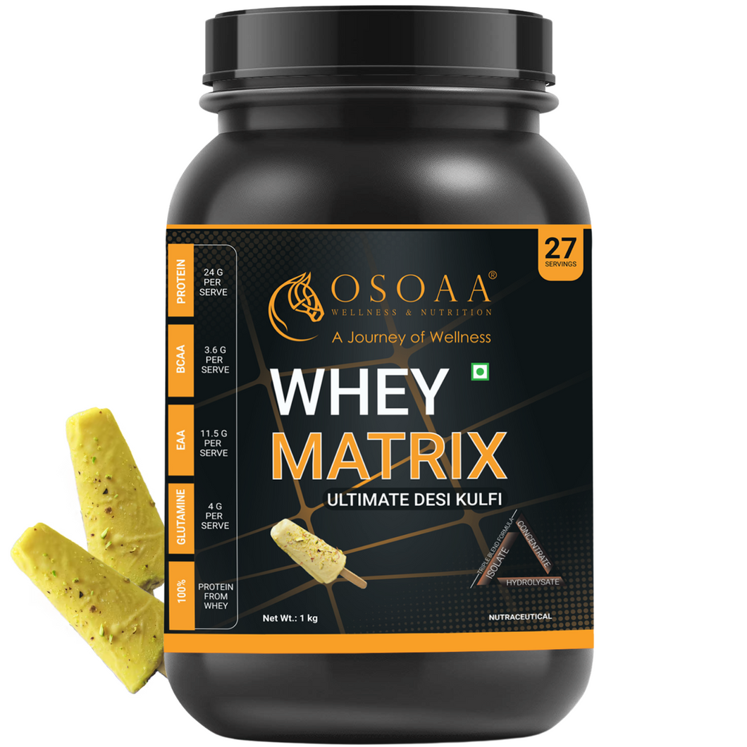 OSOAA Whey Matrix Hydro Whey | 24g Protein Tri-blend with 100% Protein from Whey | Soy & Sugar Free| Keto & Diabetic Friendly| Weight Management Drink| Low Carbs| For Men, Women