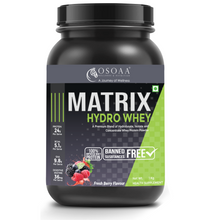 Load image into Gallery viewer, OSOAA Whey Matrix Hydro Whey | 24g Protein Tri-blend with 100% Protein from Whey | Soy &amp; Sugar Free| Keto &amp; Diabetic Friendly| Weight Management Drink| Low Carbs| For Men, Women
